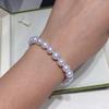 Natural Freshwater Pearl Bracelet Round Baroque Fashion Classic Versatile Chain Light Luxury