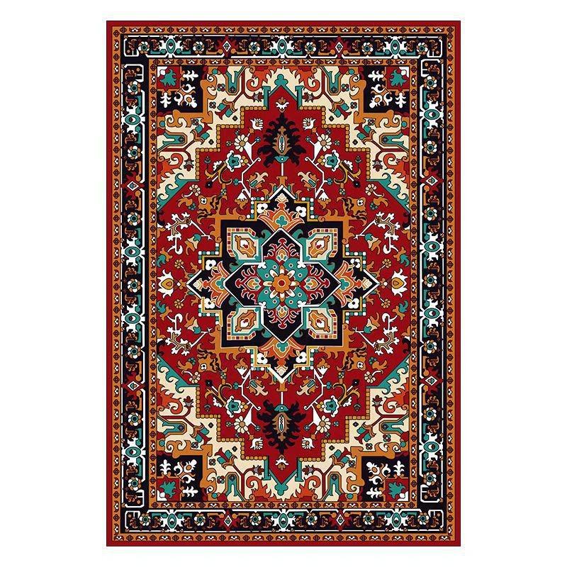 Retro Europe Bohemia Persia Style Carpet Living Room Sofa Bedroom Study Kitchen Entrance Door Mat Non-slip Luxury Decor Rug