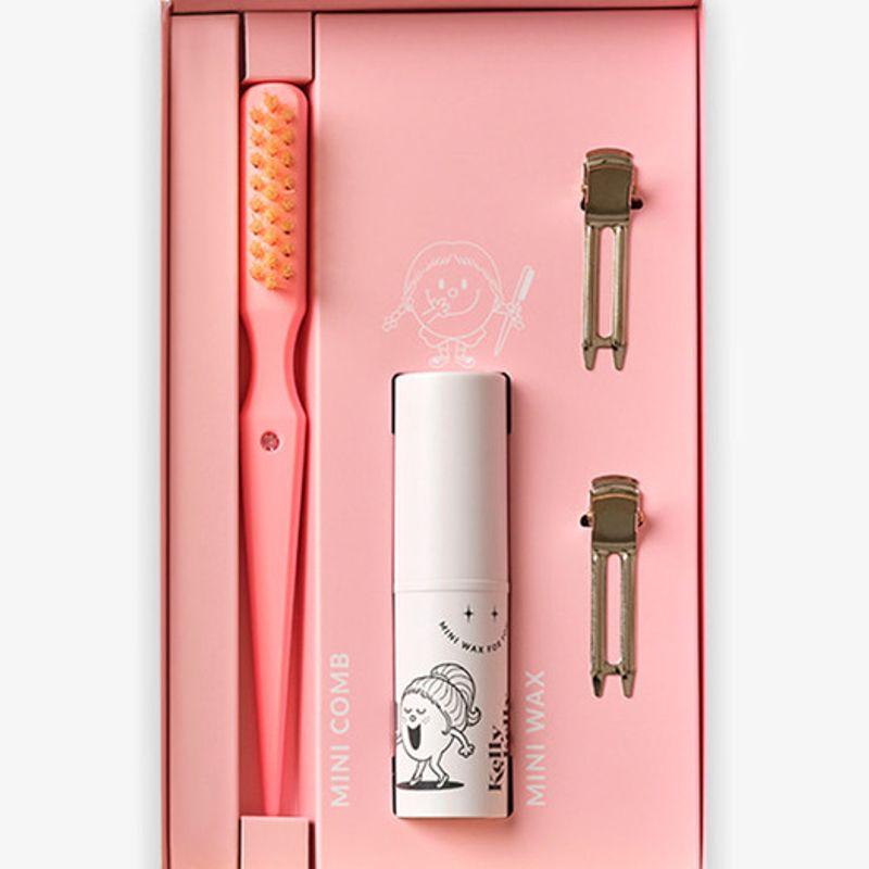 Mini Set (Mini Comb + Mini Wax) Pink