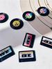 Vintage Fridge Magnets, Cassette Tape And Record Style,Home Refrigerator Decoration,Office And Household Desktop Ornament