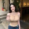 Summer New Pure Desire Wind Pleated Adjustable Suspender Neck Vest Women's Design Waist Versatile Top