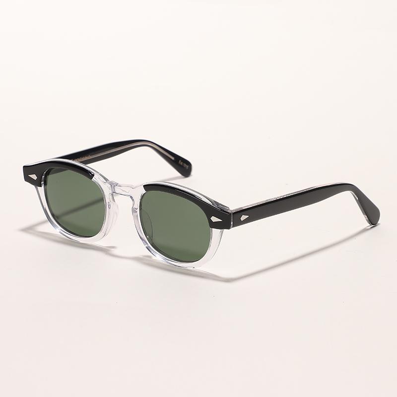 Retro Johnny Depp Sunglasses Men Women Polarized Sun Glasses Brand Vintage Acetate Frame For Male Eyeglasses Eyewear