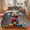 3pcs set Mickey Mouse Artwork1pc of quilt cover+2pcs of pillowcase, no core, print bedding, All Seasons Bedroom Setting066