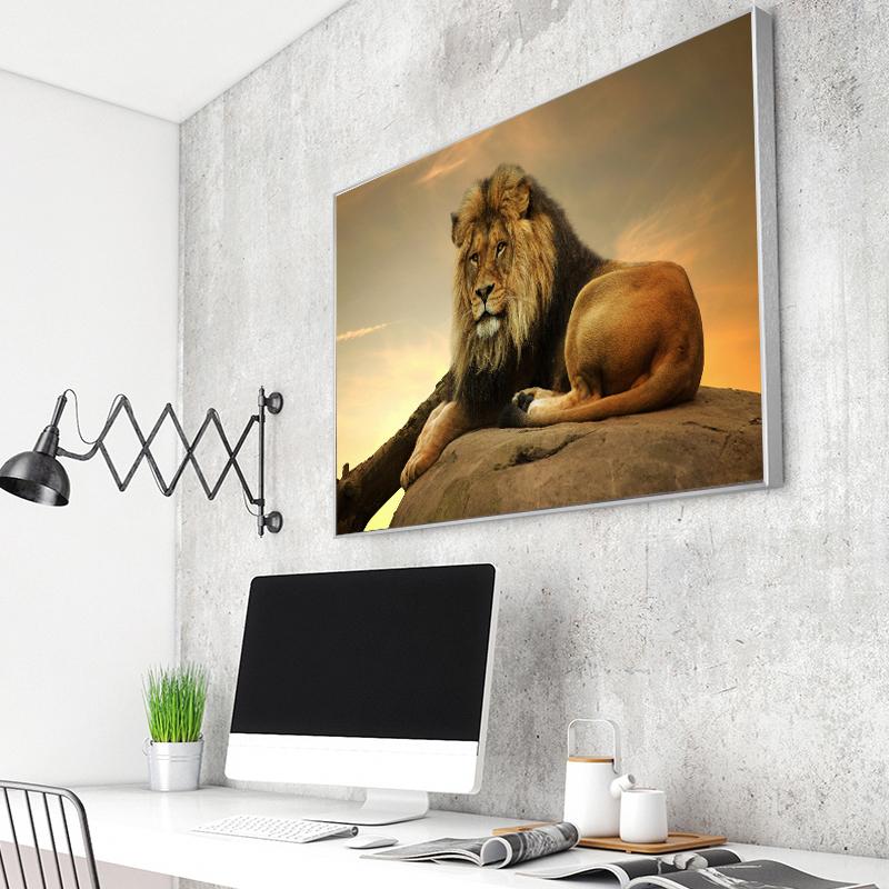 Postere și imprimeuri moderne cu animale, artă pe perete, pictură pe pânză, cu leu, imagini de perete pentru living, decorarea casei, fără cadru