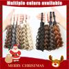 Christmas-Themed Headband Wig, Headband-Style Wig, Hand-Woven Braided Wig, Synthetic Twist Headband Wig for Women, Synthetic Braided Hair Extension
