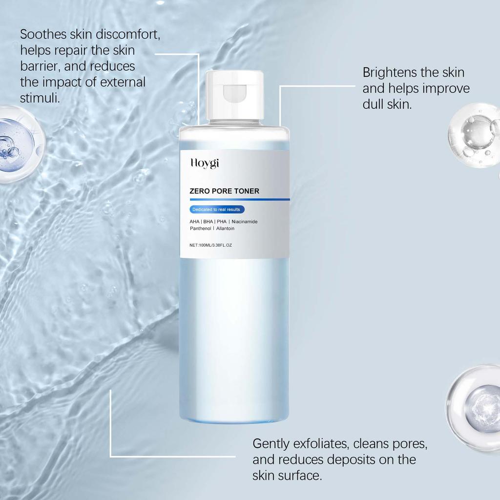 Exfoliating Hydrating Toner Moisturizing Smoothing Brighten Skin Pore Refining Improve Dry Skin Zero Pore Toner Soothing Formula
