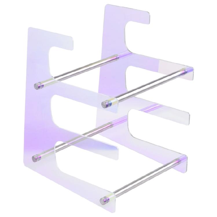 Sturdy Acrylics Keyboard Display Stand 3 Levels Clear Storage Rack for Tablets and Office Supplies Home Accessory 1