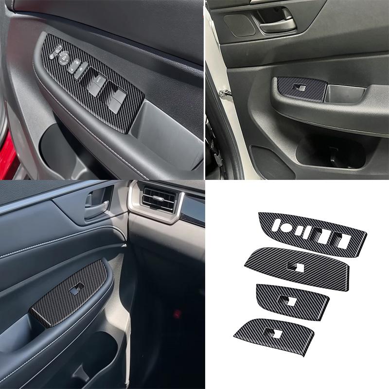 For HONDA WR-V WRV 2024 2025 ABS Carbonfiber  Interior Accessoires  Door Handle Window Control Panle Handbrake Air Outlet Cover