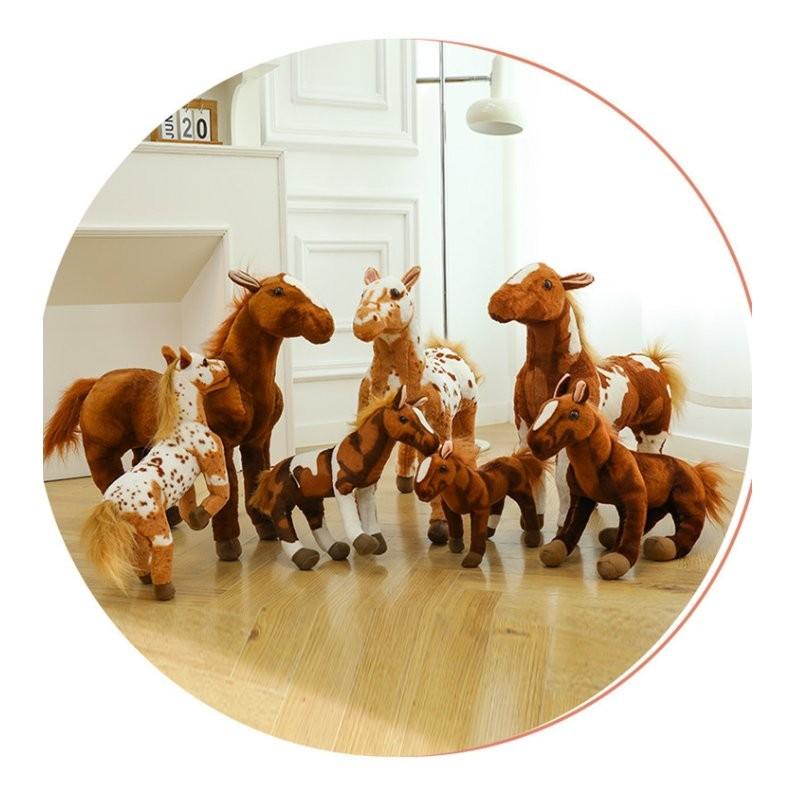 Adorable Plush Horse Toy Stuffed Animal Soft Short Plush Perfect Kids Gift Birthday Mascot