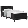 Box Spring Bed with Headboard Black 90 X 190 Cm Velvet