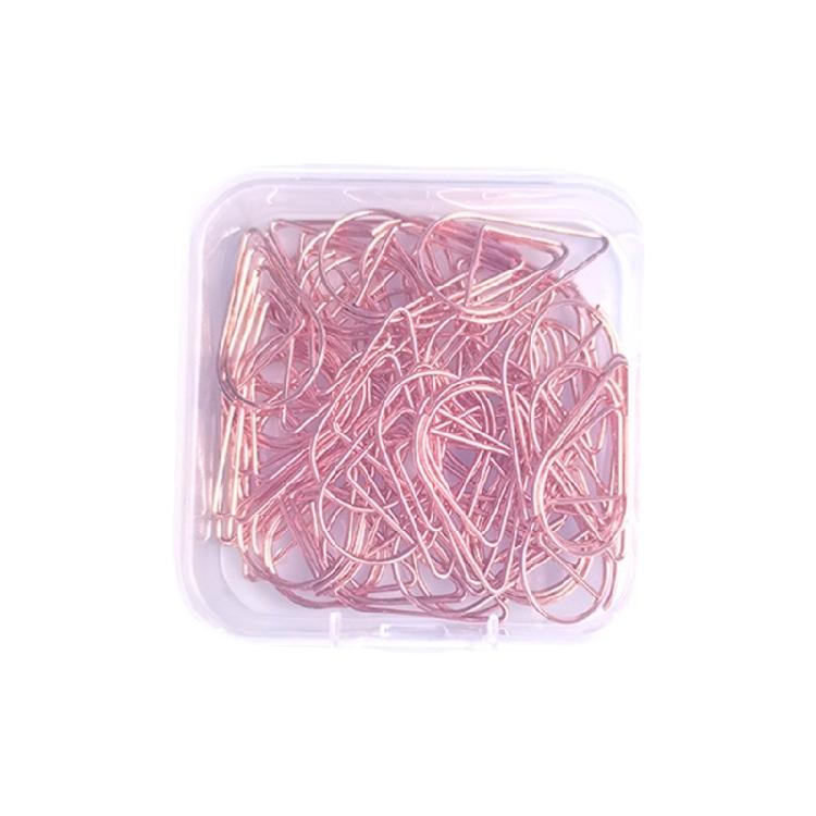 50 Pcs Teardrop Paper Clips Bookmarks Holders Creative Paperclip Metal Decorative Paper Clips for Office School Home