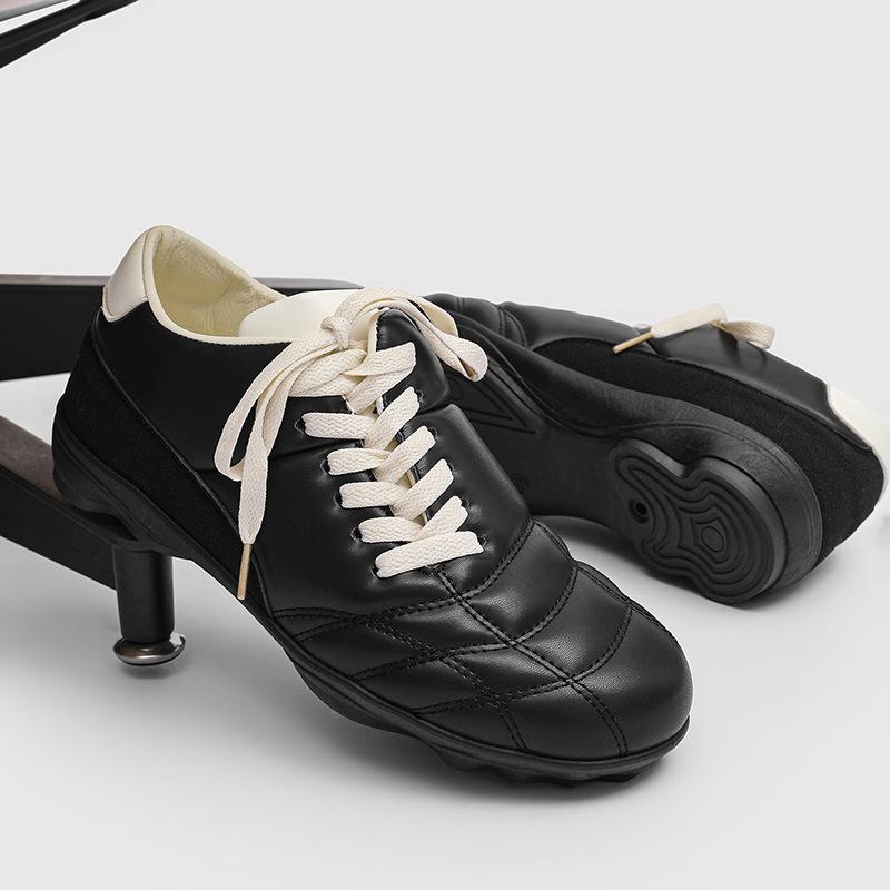 Oblique lace-up retro shoes casual sports shoes flat-bottomed outdoor commuting trendy Dexun football sports shoes ZA