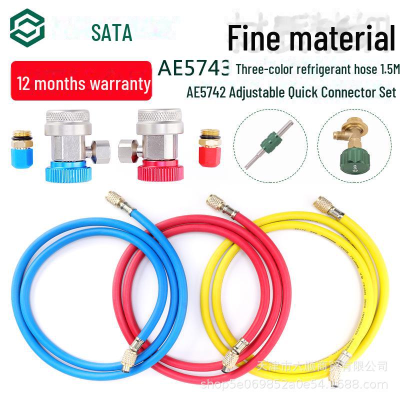 Shida AE5741 Two-Way Refrigerant & Ammonia Meter Set for Auto AC