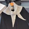 Korean Triangle Scarf Niche 100% Wool Triangular Scarf Women Headscarf Knitted Scarf Multi-functional Warm Knitted Scarf