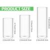 Glass Cylinder Vases Clear Cylinder Candle Holders for Slim Pillar Candles Wedding Centerpieces Wedding Candle Holders