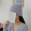 Women's Violet Knitted Autumn Bucket Hat Crochet