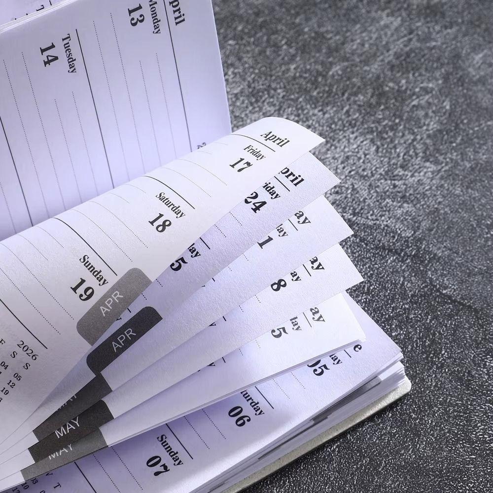 2Pcs Mini Portable A7 Planner Book 2026 Pocket Diary Journal Agenda Book  Weekly Calendar