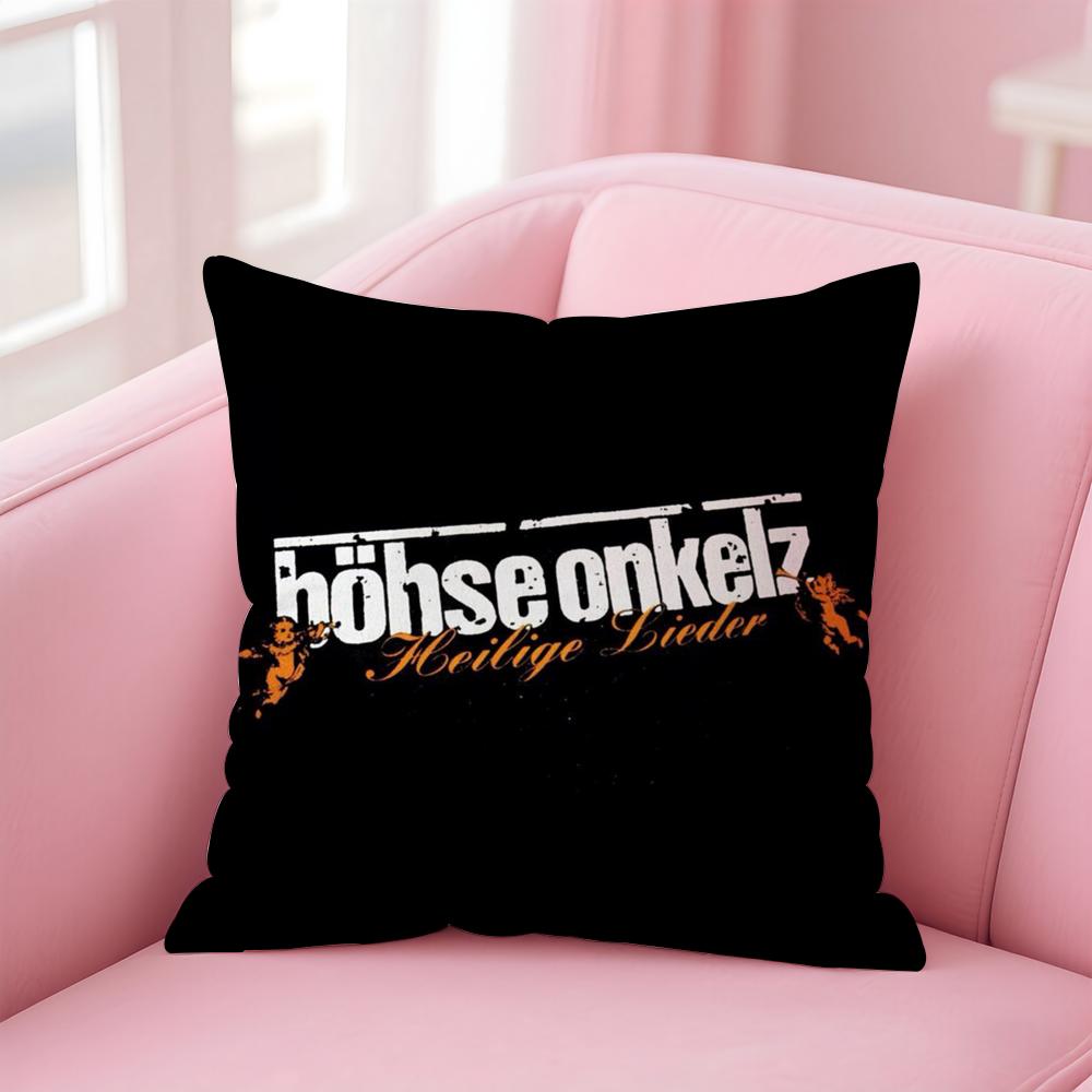 

B-Bohse O-Onkelz Cushion Cover Comfortable Reversible Pillow Cover Ideal for Car Sofa Bedroom & Beyond 12x12Inch