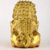 A pair of copper , Beijing , bottomless palace door lions, home crafts and gifts