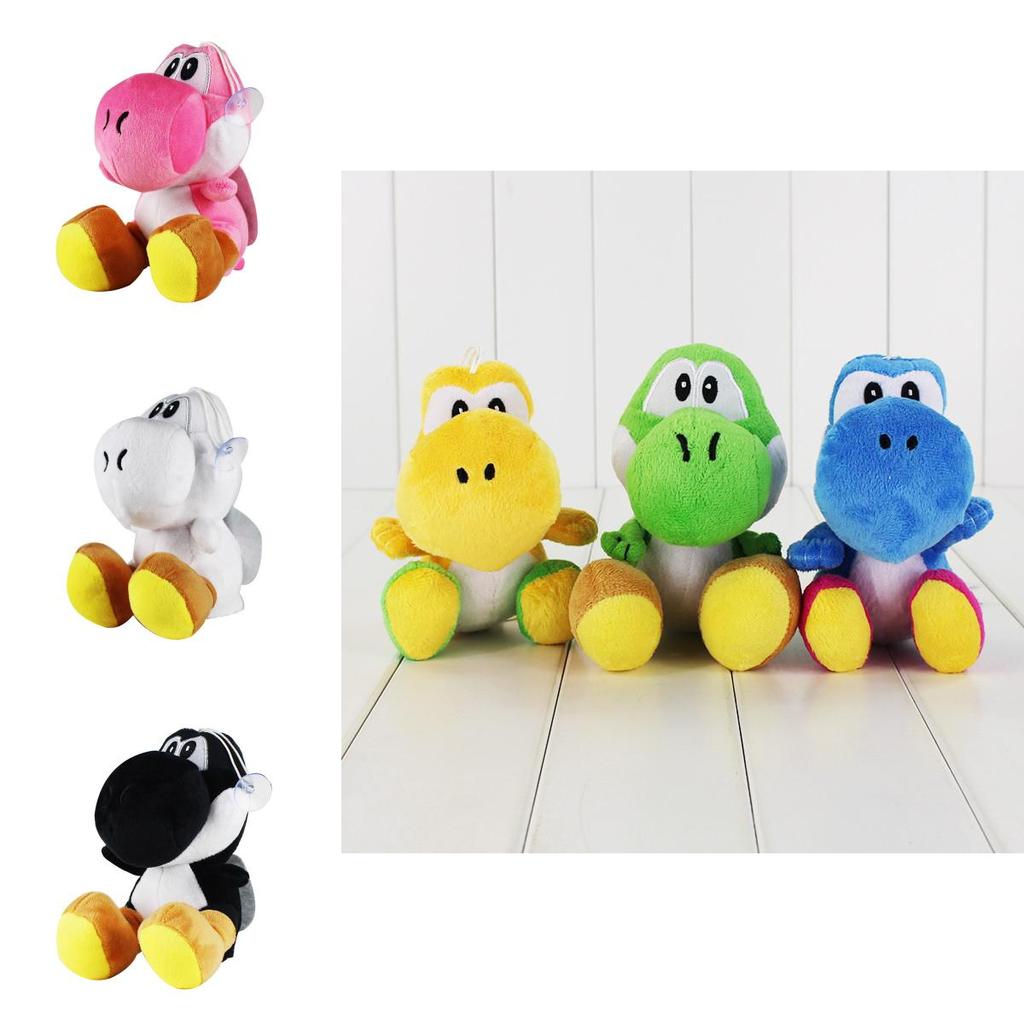 Lindo Peluche de Yoshi 18cm de Super Mario Bros Muñeco Relleno Para un Sueño Acogedor