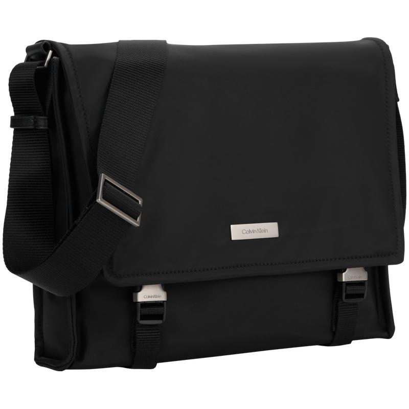 Calvin Klein Daily Commuter Portable Flap Fabric Messenger Bag Men bags Space-Black 4D3146G-UB1