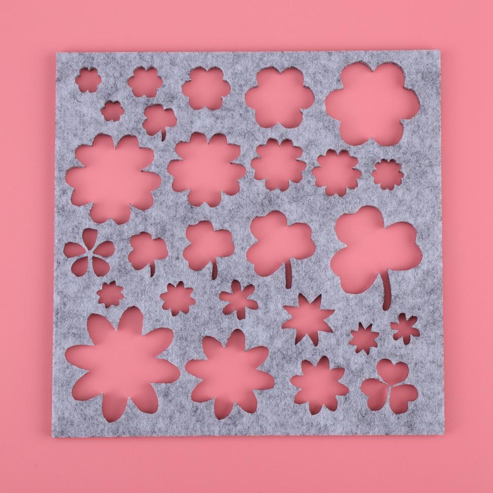 7pcs Set DIY Needle Felting Applique Mold Felt Template Beginner Craft Tool
