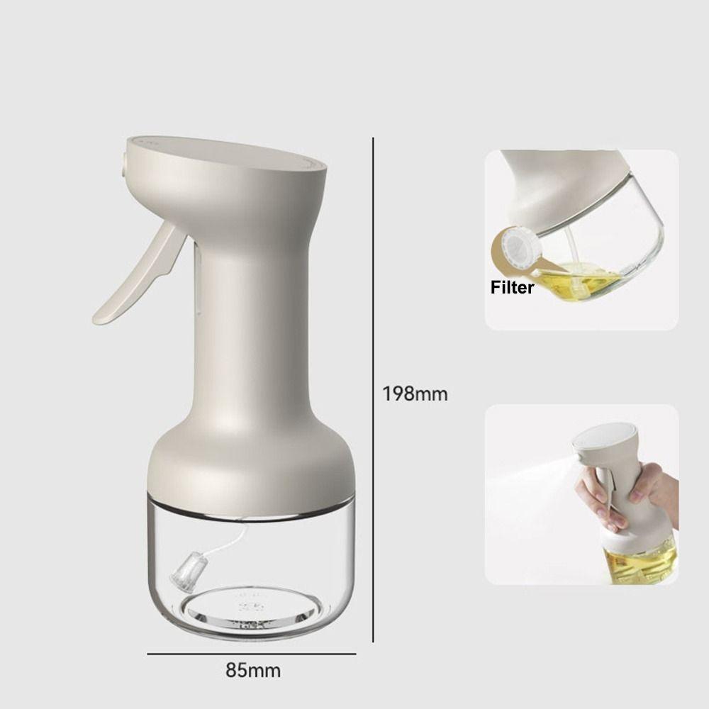 Durable 9.47oz/280ml Oil Sprayer Food-grade Leak-Proof Oil Pot Glass Large Capacity Olive Oil Dispenser Bottle Kitchen Tools