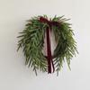 Natural Feel Norfolk Artificial Christmas Wreath, Green