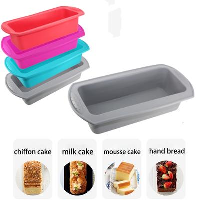 New Silicone Cake Mold Rectangular Silicone Bread Pan Cake Toast Pan Cake Moulds Baking Cake Bread Molds Tools