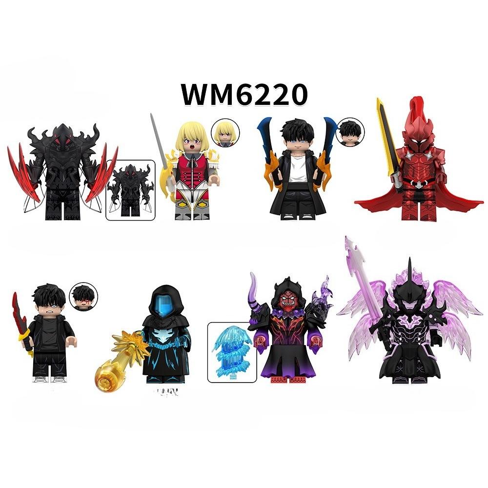 WM6220 Anime Action Figures Parts Bricks Weapons Accessories Blocks Toys