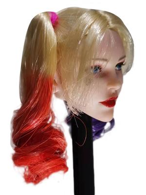 Cabeça de Coringa Feminina Esculpida em Tamanho 12 Polegadas PHHT Figura de Ação 1/6