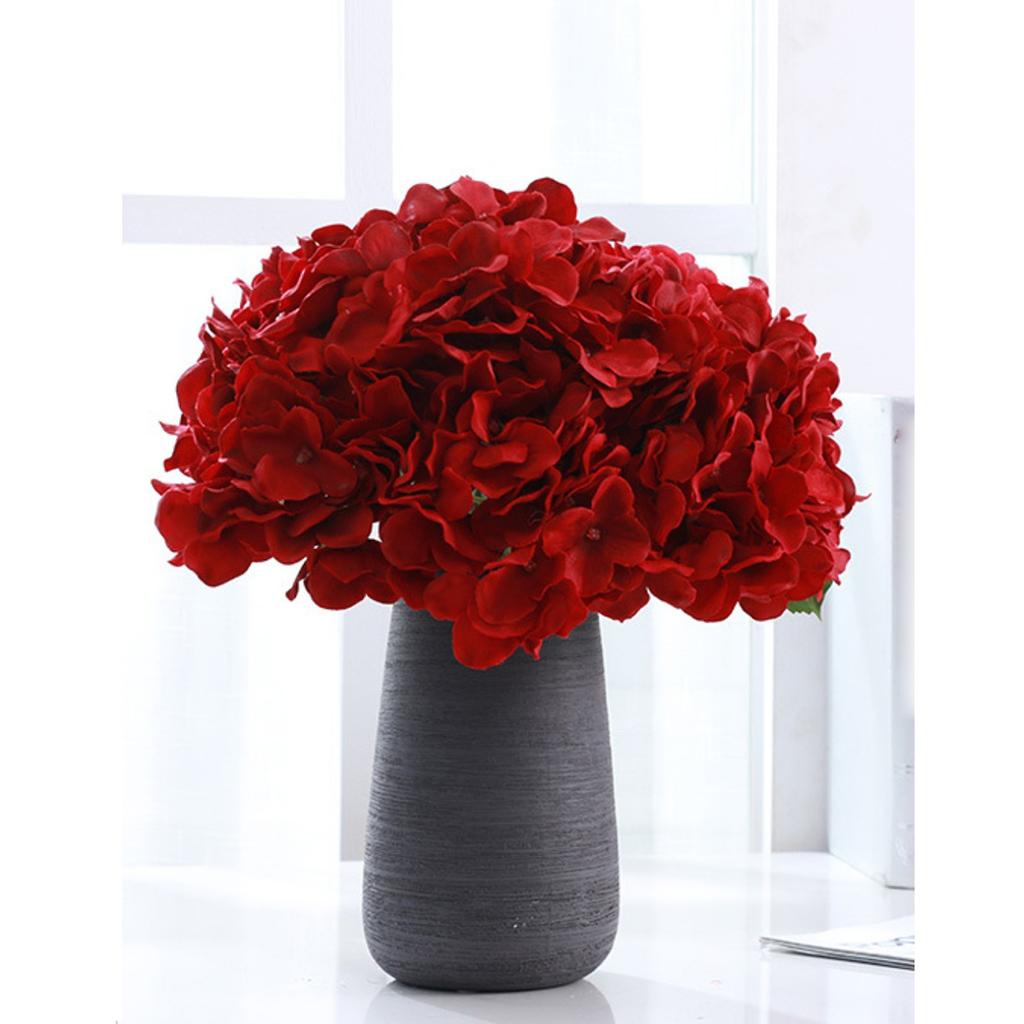 Simulation Mallorca Artificial Flower Big 5 Hydrangea Silk Cloth Home Living Room Table Decoration Wedding Fake Flower Blue
