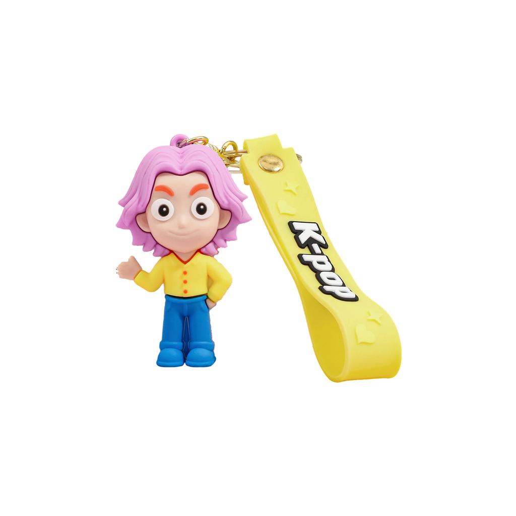 Cute Cartoon Acrylic Keychains - Adorable Character Designs, Perfect Gift For Kids, Acrylic Key Holders For Bags & Keys