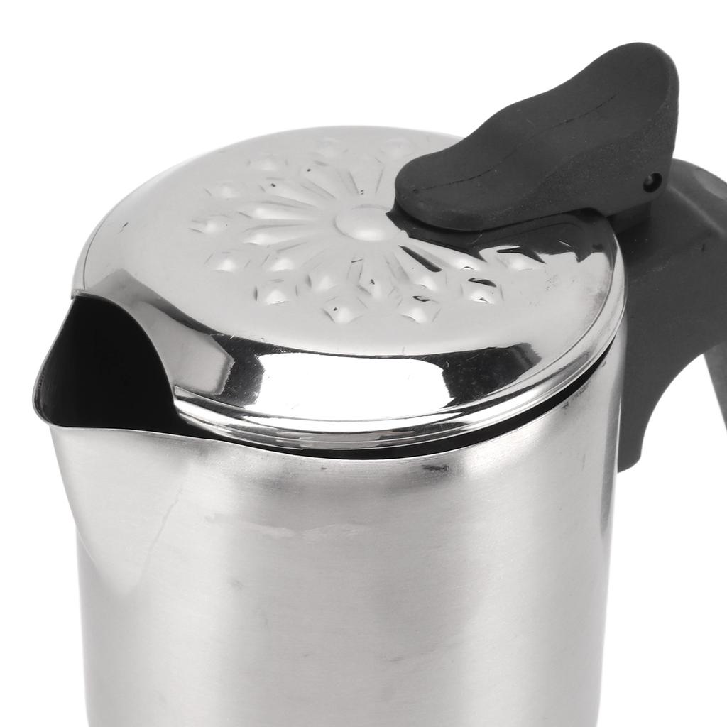 304 Stainless Steel Moka Pot Hand Brewed Coffee Pot High Pressure Cold Extraction Single Valve Coffee Equipment for Home Cafe