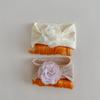 Infant Floral Faux Hair Band Comfortable Headwear Kids Fashionable Flower Wig Headband Cloth for Parties & Birthdays