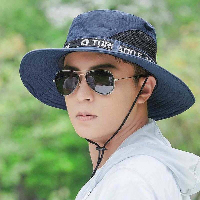 

Bucket hat summer sun protection sun hat men s outdoor mountaineering hat fishing face cover neck protection integrated hat big brim sun hat Adjustable