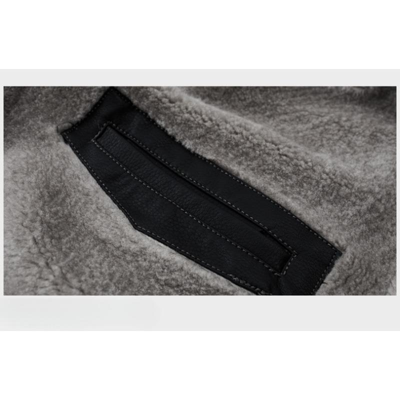 Пуховик из натуральной кожи — фото 12