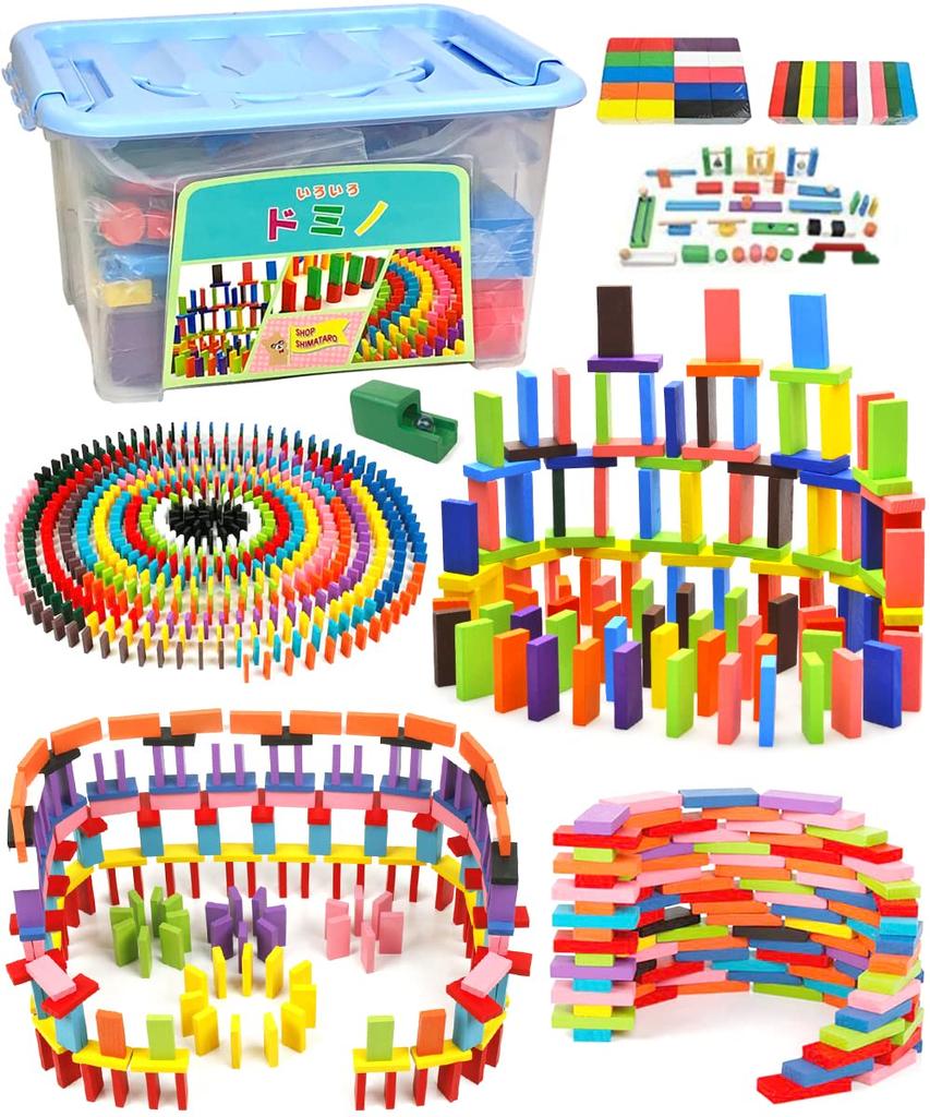 Various Domino DX Domino Toppling Storage Case Included 120 Large Dominoes 120 Small Dominoes Total 240 Gimmicks Set of 24 Gimmick Instructions