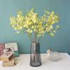 With Leaf Artificial Flower Single Small Flowers Plum Blossom Household Silk Flower  Courtyard