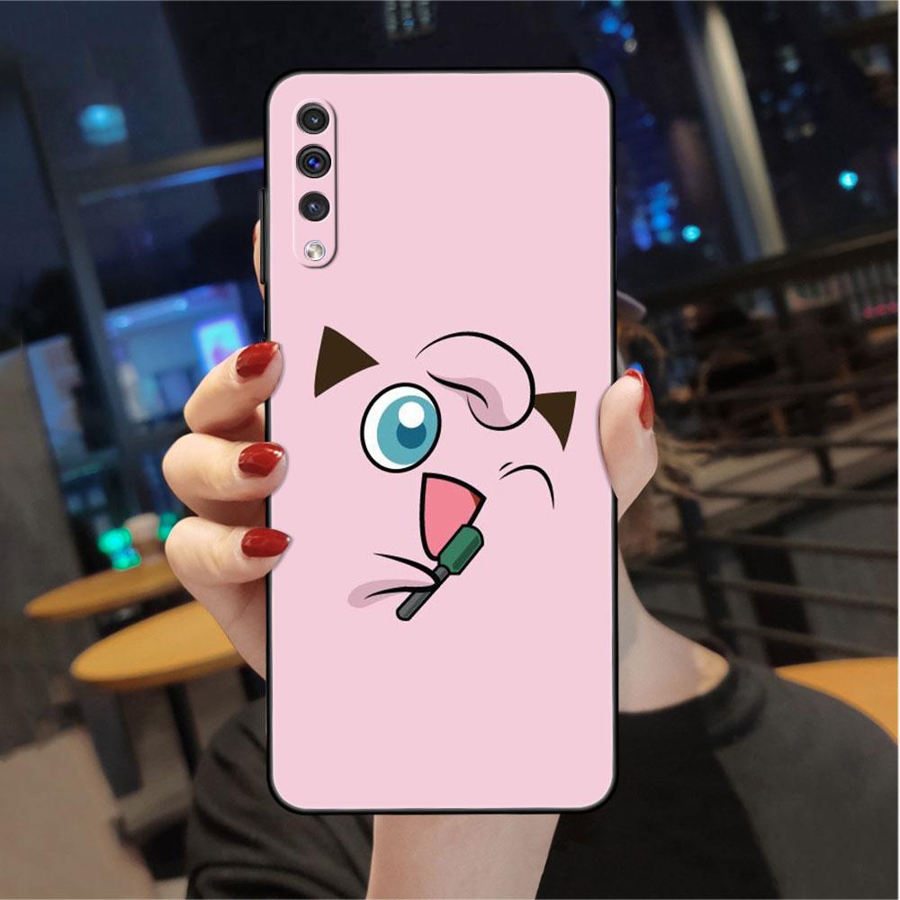 

Чехол с изображением покемона Генгара Пикачу для Samsung Galaxy A50 A70 M52 A30 A20s A20e A10 A40 A10s M51 M31 M30s M13 5G, черный чехол для телефона Samsung A90 5G
