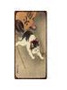 Vintage Japanese Samurai Cat Tin Sign  Retro Metal Wall Art for Home Decor  xCM  Unique Animal Tattoo Design