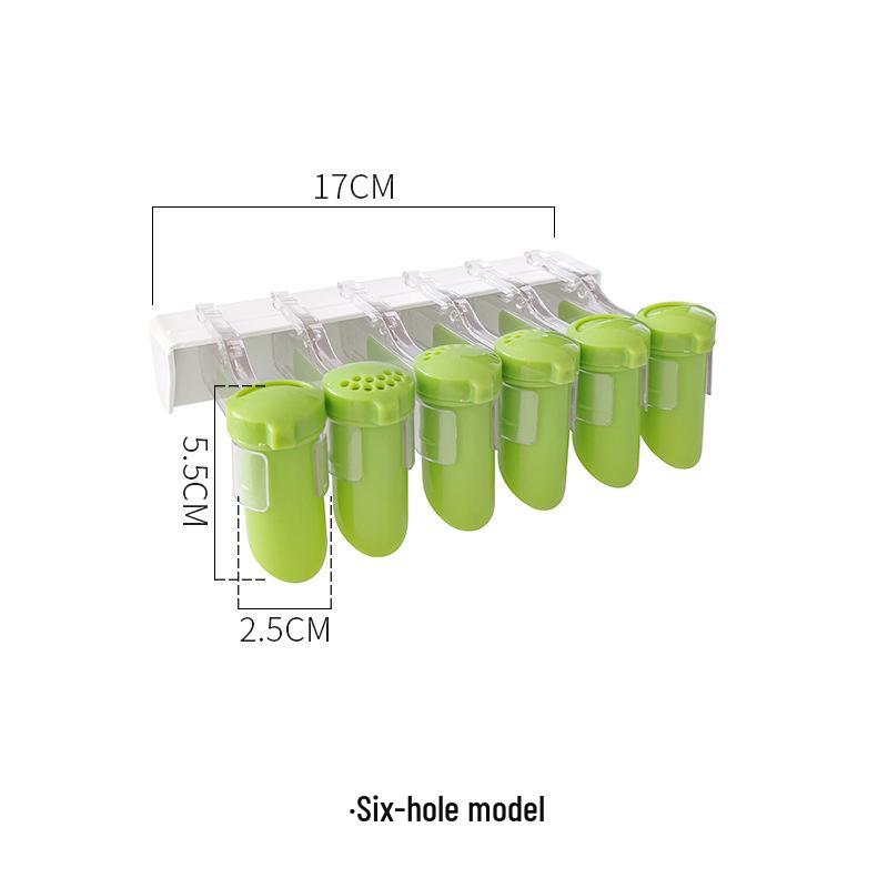Wall-Mounted Kitchen Seasoning Packet Clip and Storage Rack