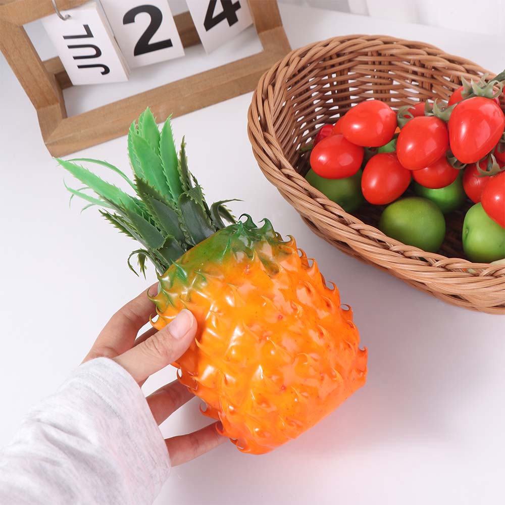 Tropical Fruits Simulation Pineapple Model Realistic Fake Fruit Props Photography Props