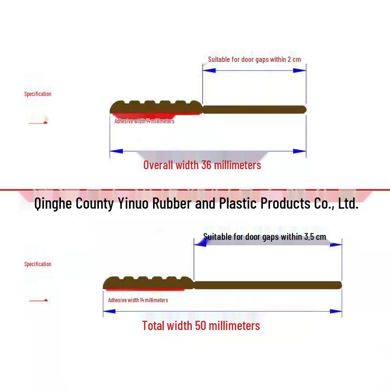 Selbstklebendes Schalldichtes Gummidichtungsband für Türen und Fenster