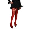 Women Aesthetic Sexy Hollowed Out Fishnet Pantyhose Asymmetrical Lace Patchwork Patterned See Through Tights Stockings