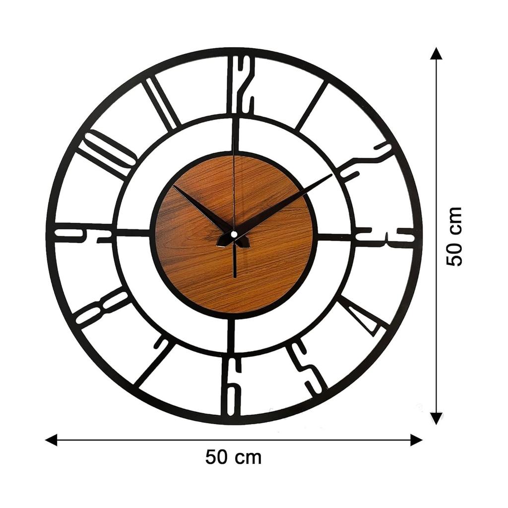 Metall Wanduhr für Schlafzimmer, Flur, Büro Zifferblatt Designer Wanduhr für Heimdeko Dekorative Große Hängende Wanduhr Batteriebetriebene Uhr