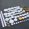 75PCS/lot Plastic Gear Rack Pulley Belt Worm Gear Single-and Double-gear 8-56 Teeth