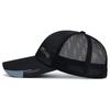 Summer Extended Eaves Mesh Breathable Sunshade Baseball Hat Men's Alphabet Mesh Hat