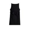 Spring New Women's Clothing French Style off-Neck Sleeveless Bows Party Tuxedo Dress 1260050