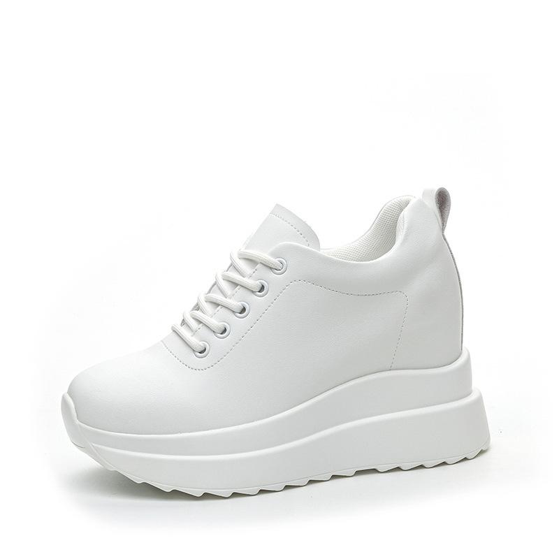 Trendy Summer Women's Shoes New Hole Shoes Thick-soled Muffin Inner Height Increase Casual Cotton Single Shoes